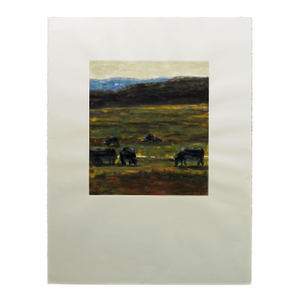 James Thorpe Cows Come Home Hand Signed Acrylic Landscape