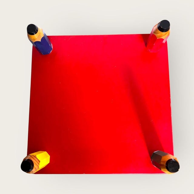 Wood Vintage Bedside Table by Pierre Sala, France, 1980s For Sale - Image 7 of 14