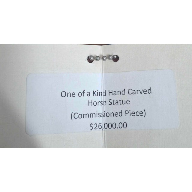 Extra Large 10 Ft Tall Hand-Carved Horse Sculpture by Bausman Company For Sale - Image 10 of 10