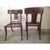 Modern Modern Walnut Klismos Style Chairs - a Pair For Sale - Image 3 of 5