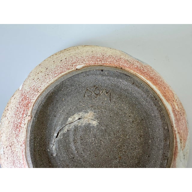 Vintage Organic Speckled Glaze Art Pottery Plate by Bom For Sale In Miami - Image 6 of 9