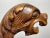 Wood British 19th Century X Frame Carved Walnut Window Stool With Hunting Dog Heads For Sale - Image 7 of 10