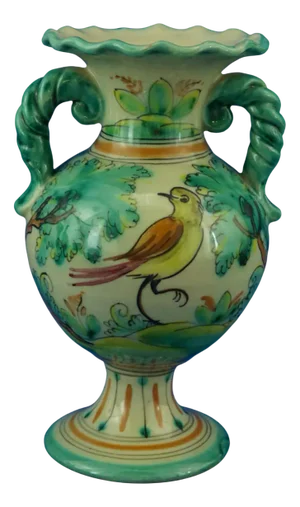 Vintage Spanish Ceramic Vase from El Puente De Arzobispo Manufacture, 1950s