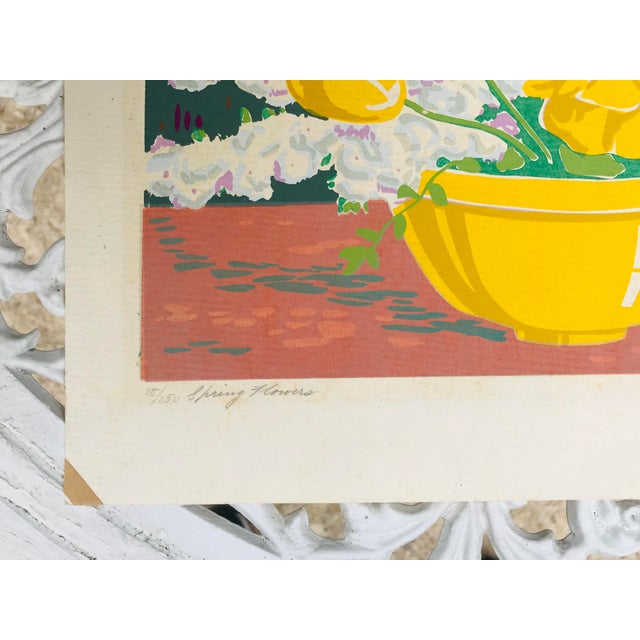 Mid-Century Modern Alfred Wands Colored Lithograph For Sale - Image 3 of 5