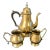 Vintage Brass Coffee Pot With Sugar and Creamer - a Set For Sale