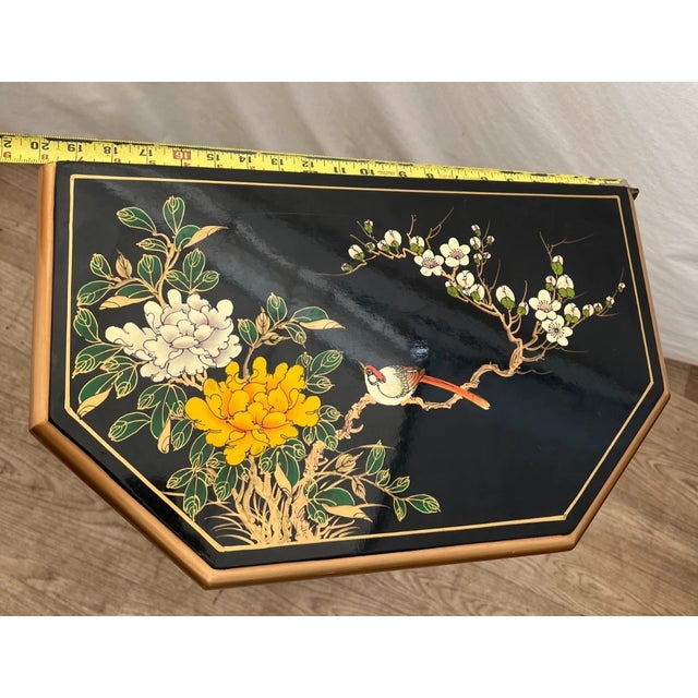 Vintage Chinese Chest of Drawers Dresser Chinoiserie Mother of Pearl Applique For Sale - Image 9 of 11