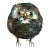 Sergio Bustamante Metal Owl Sculpture For Sale