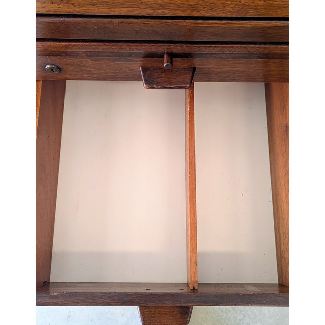 Mid 20th Century Jens Risom Walnut Executive Desk For Sale - Image 17 of 18