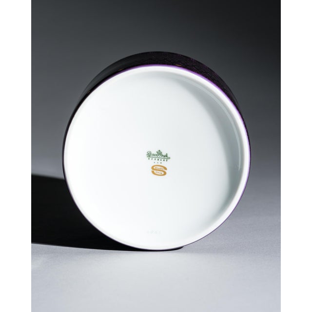 Turquoise and Purple Porcelain Vases by Hans Theo Baumann for Rosenthal, 1964, Set of 2 For Sale - Image 10 of 14
