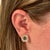 Natural Emerald Diamond Earrings 14k Gold 1.52 TCW Certified For Sale - Image 4 of 12