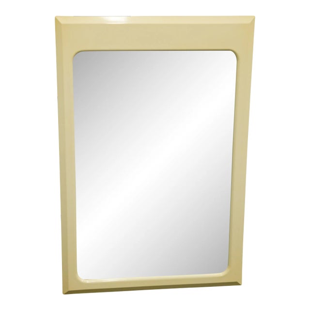 Altavista Lane Contemporary Modern Cream / Off White 30" Dresser / Wall Mirror 831-02 For Sale