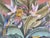 Oversize- Vintage Balinese Tropical Birds & Banana Leaf Acrylic Painting on Canvas For Sale - Image 11 of 14
