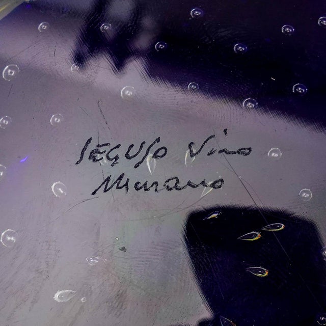 Seguso Viro SIgned Murano Italy Multi Color Art Glass Paperweight Sculpture For Sale - Image 9 of 9