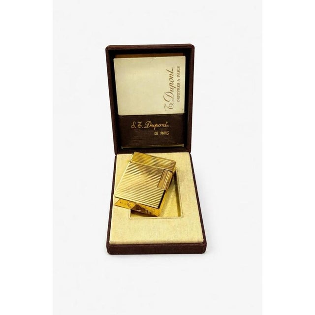 French Gold Plated Dupont Lighter For Sale - Image 6 of 6