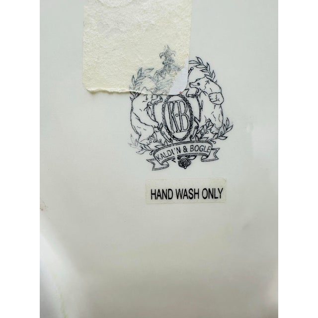 Green Vintage Ceramic Cabbage Bowl With Bunny For Sale - Image 8 of 9