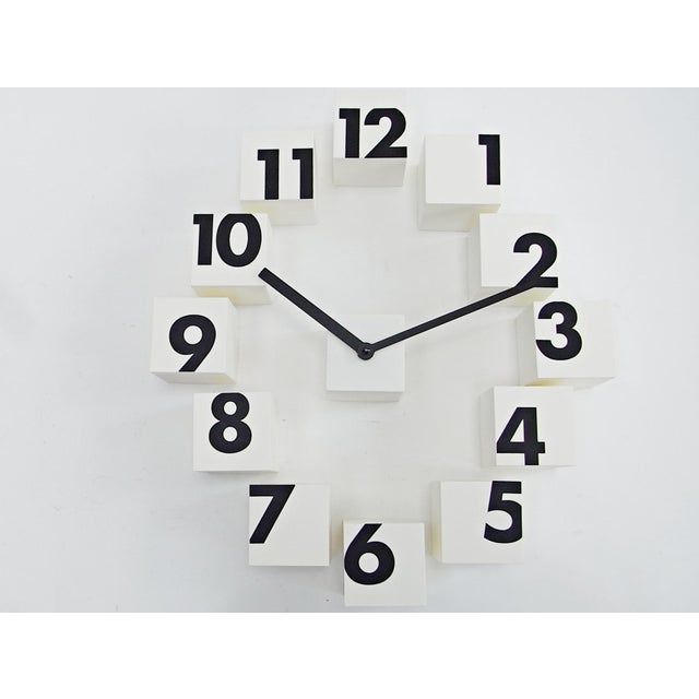 Fragmented Wall Clock with Plastic Cubes, 2010s, Set of 13 For Sale - Image 10 of 10