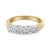 Add a timeless appeal to your look with this diamond fashion ring. Sleek and sophisticated, the ring is made using 18...