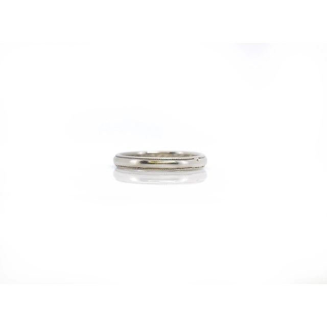 1930s Vintage Art Deco Jr Wood Wedding Band, w.c.h. To m.m.m., Size 5.5 For Sale In Los Angeles - Image 6 of 7