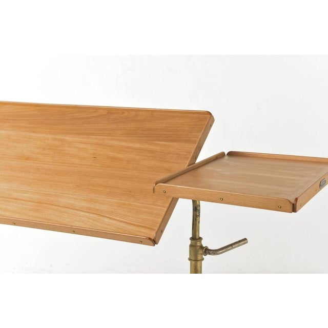 Wood Height-Adjustable Side Table from Hausmann A.G., Switzerland, 1920s For Sale - Image 7 of 18
