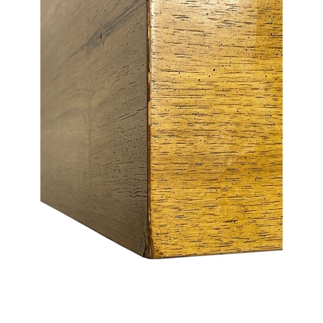 Sand American Mid-Century Modern Oak Veneer Four-Drawer Chest, C. 1960s For Sale - Image 8 of 12