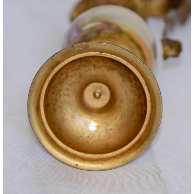20th Century Miniature Hand-Painted Porcelain French Ewer For Sale - Image 11 of 12
