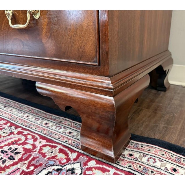 1990s Henkel Harris Mahogany Armoire Model No. 1247 For Sale - Image 14 of 16