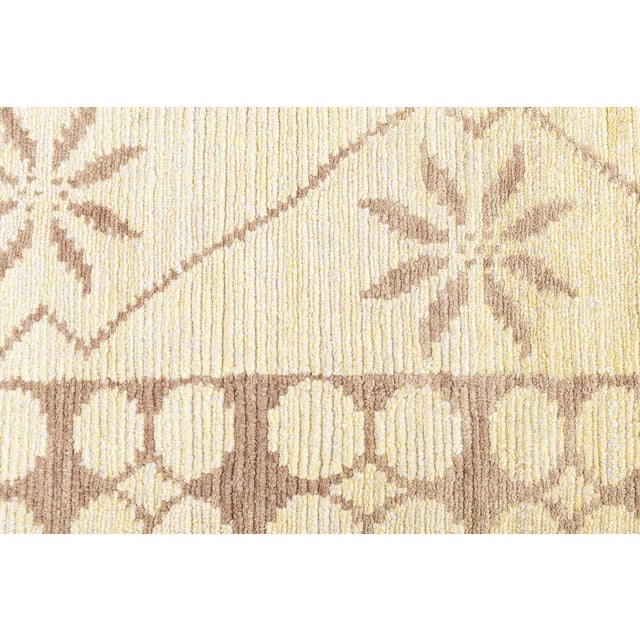 Modern Abstract Soft Beige Handmade Rug by Doris Leslie Blau For Sale - Image 4 of 10