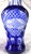 Traditional Pair of Two Blue Cut to Clear Vases For Sale - Image 3 of 7