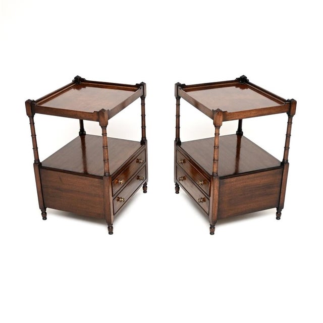 Antique Georgian Side Tables, 1930s, Set of 2 For Sale - Image 3 of 12