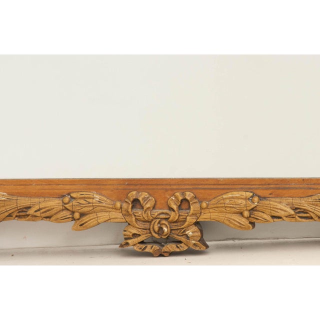 Late 20th Century Neoclassical Style Fruitwood Framed Mirror For Sale - Image 5 of 7