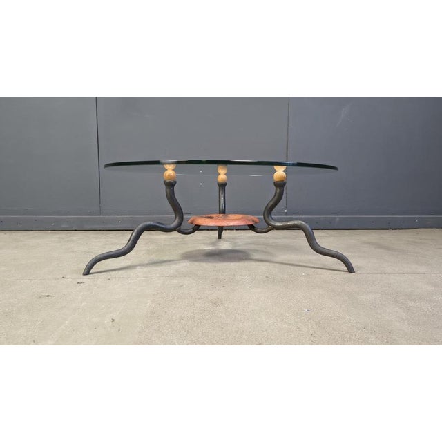 Metal Wrought Iron Coffee Table from DAB, Netherlands, 1970s For Sale - Image 7 of 12