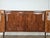 Mid-Century Mahogany-Paneled Sideboard with Glass Top and Brass Handles, 1960 For Sale - Image 11 of 18