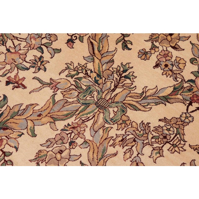 Bohemein Basan Pak-Persian Beige/Green Wool Rug - 10'0'' X 14'4'' For Sale In New York - Image 6 of 8