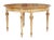 Wood 19th Century Swedish Pine Demi Lune Occasional Tables, 1890, Set of 2 For Sale - Image 7 of 8