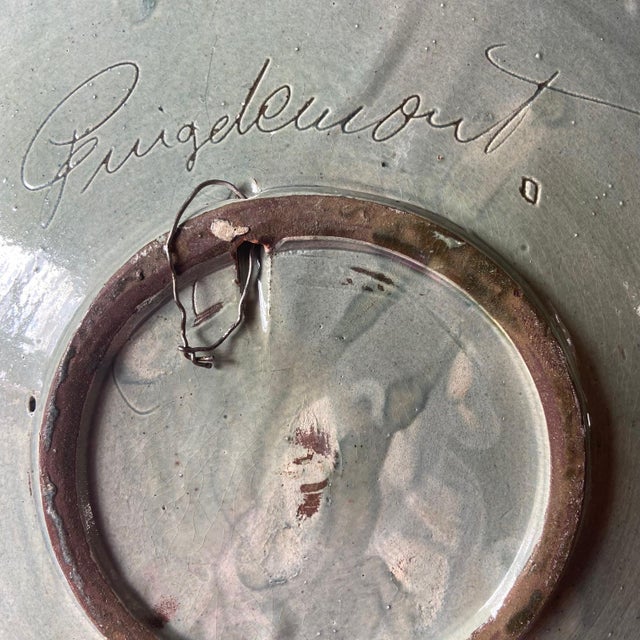 Ceramic Vintage Puigdemont Ceramic Wall Plate, 1970s For Sale - Image 7 of 10