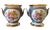 French Porcelain Cachepots - A Pair For Sale
