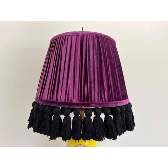 1940s Coat of Arms Lamp & Shade For Sale - Image 9 of 17