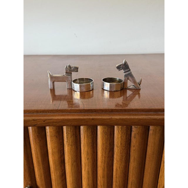 Art Deco Silver-Plated Ric and Mac Salt and Pepper by Edouard Marcel Sandoz for Gallia Christofle, France, 1930s, Set of 2 For Sale - Image 3 of 11