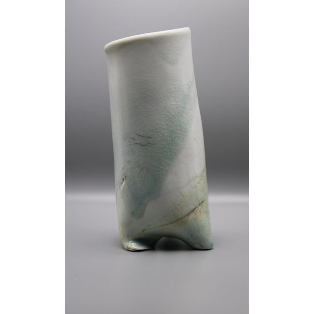 Mid-Century Abstract Pottery Vase For Sale - Image 3 of 5