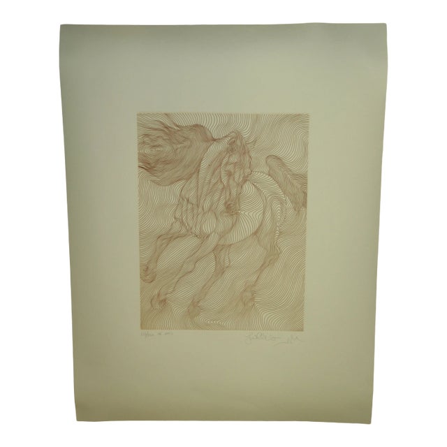 Late 20th Century Guillame Azoulay Al Amir Etching Print For Sale