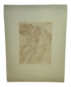 Late 20th Century Guillame Azoulay Al Amir Etching Print