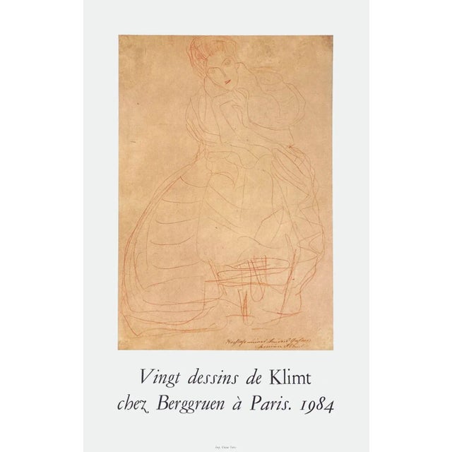 1984 Gustav Klimt Berggruen Gallery Exhibition Poster For Sale