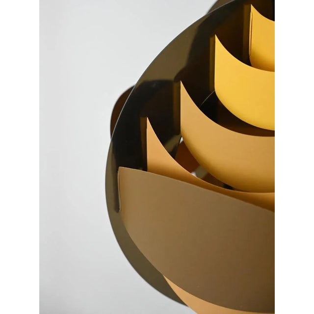 1970s Brown Suspension Lamp, 1970s For Sale - Image 5 of 10