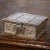Metal 19th Century French Napoleon III Silver-Plated Copper Jewelry Box For Sale - Image 7 of 11