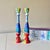 Henri Matisse Late 20th Century Matisse Style Hand Painted Wood Candlestick Holders With Box - a Pair For Sale - Image 4 of 9