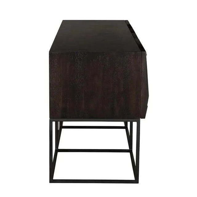Wood NOIR Zurich Console in Ebony, XL For Sale - Image 7 of 10
