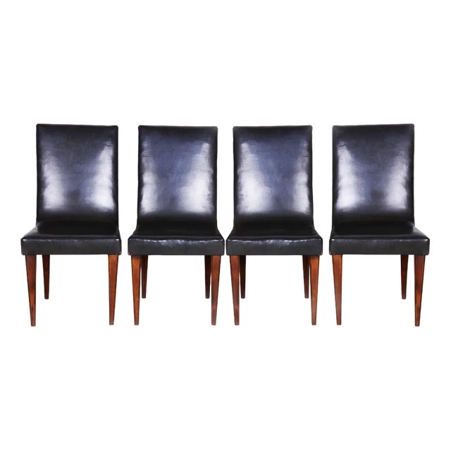 Vintage Art Deco Chairs by Jindřich Halabala for Up Závody, 1930s, Set of 4 For Sale