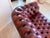 Oxblood Red Chesterfield 3-Seater Club Sofa For Sale - Image 9 of 15