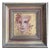 Eddie Versaille, Expressionist Portrait, 1980s, Oil on Panel & Gold Leaf For Sale