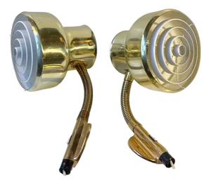 Brass umling Wall Lamps by Anders Pehrson for Ateljé Lyktan, 1970s, Set of 2
